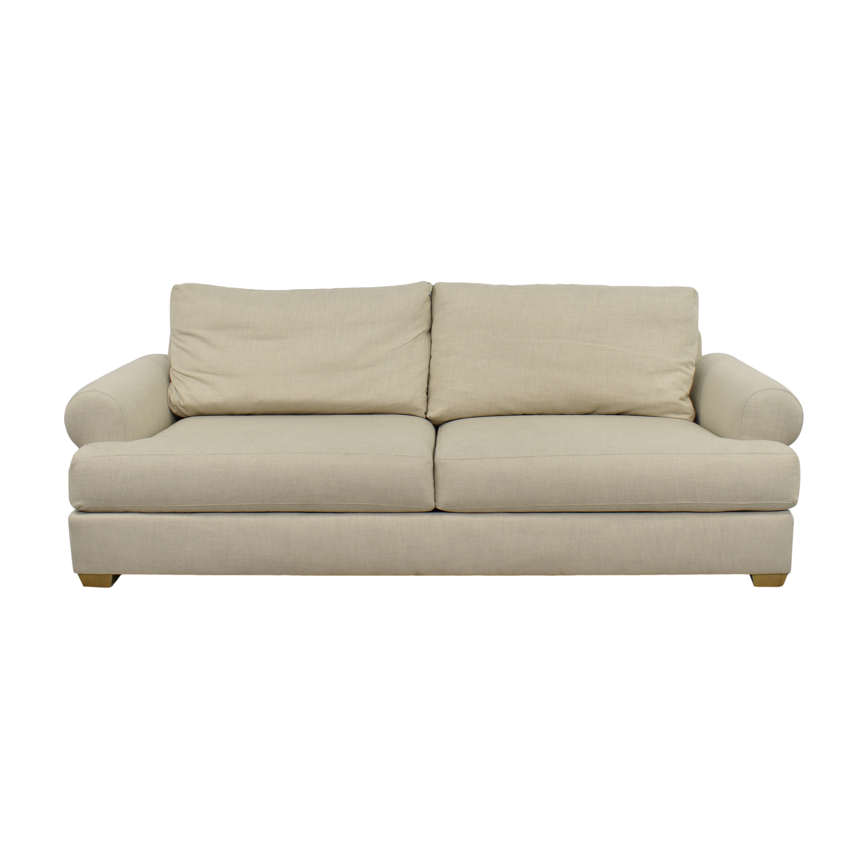 Christine Upholstered Cushion Back Sofa Beige