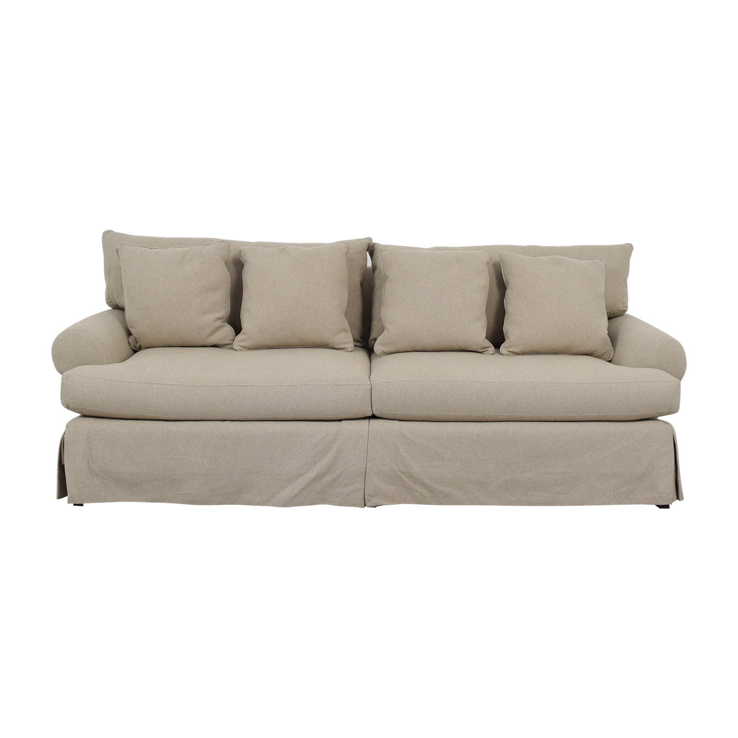 Neiman Marcus Keystone Grey Two-Cushion Sofa, 61% Off