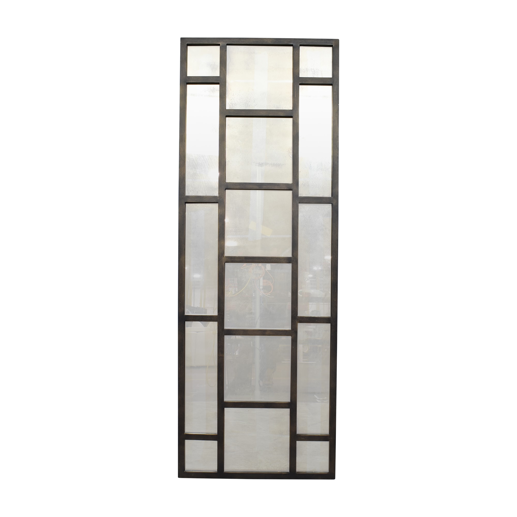 Ballard Designs Distressed Window Pane Floor Mirror | 71% Off | Kaiyo