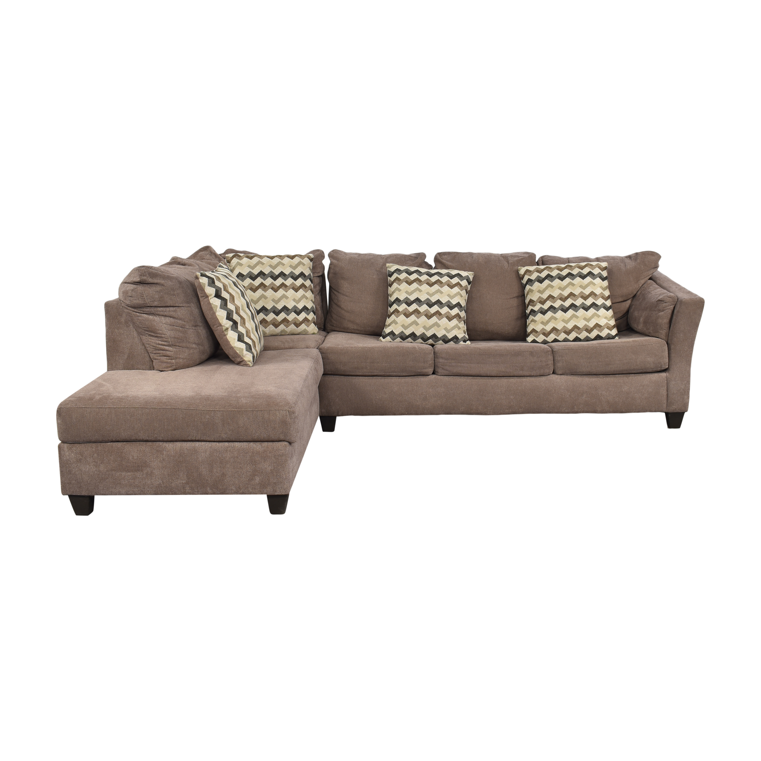 Bob's Discount Furniture Virgo Two Piece Chaise Sleeper Sectional