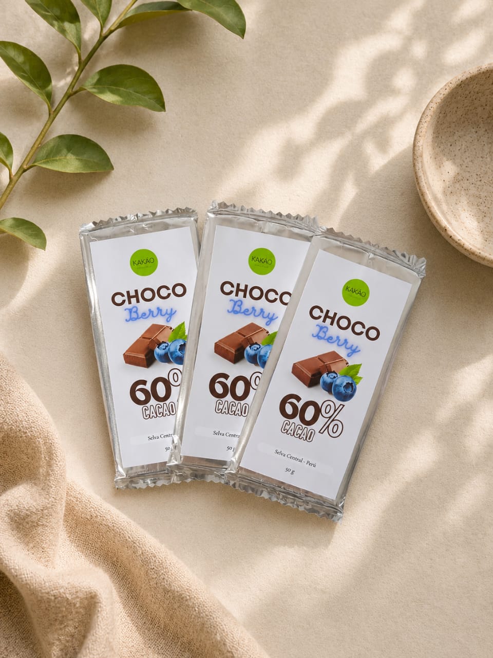 Choco Berry: Tableta chocolate con arándanos 60% cacao