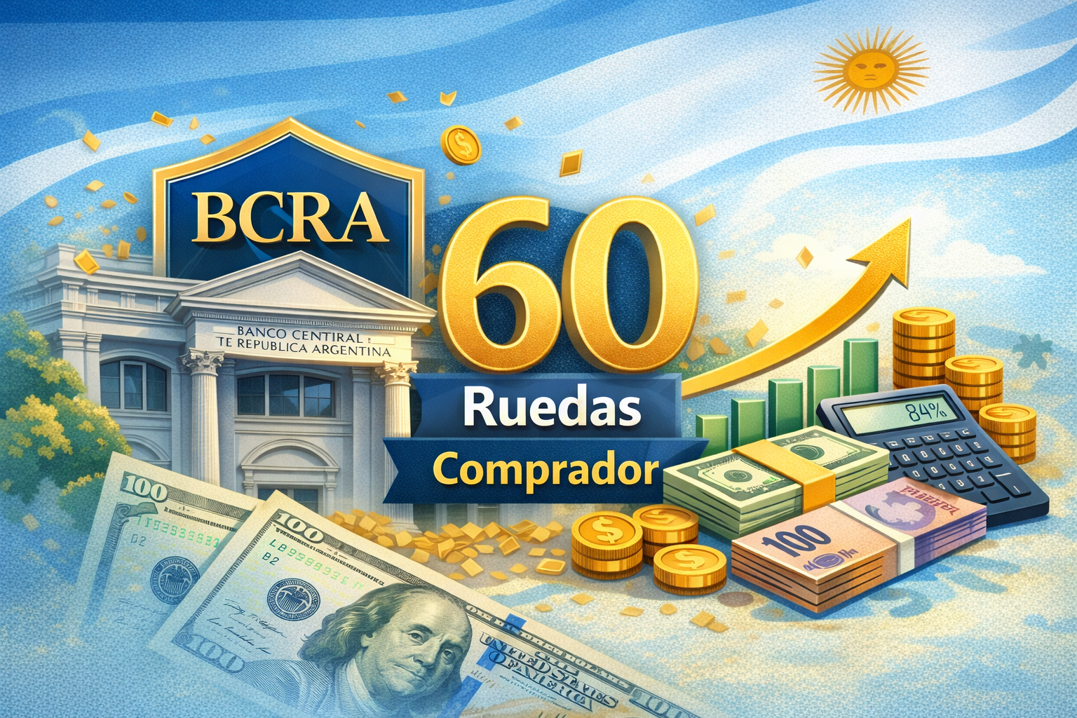 Dólar en Argentina: BCRA cumple 60 ruedas comprador