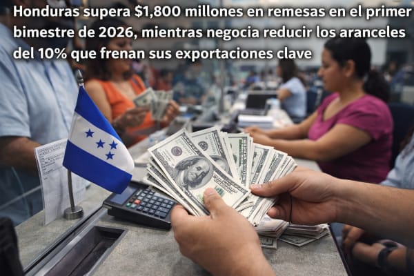 Remesas récord y aranceles: el reto económico de Honduras 2026