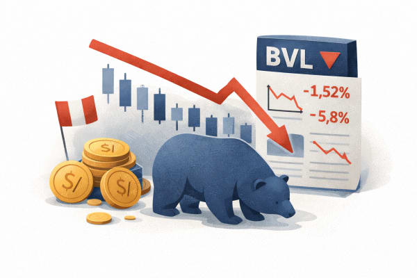 Sol cae 1,52% y BVL pierde 5,8% tras elecciones en Perú