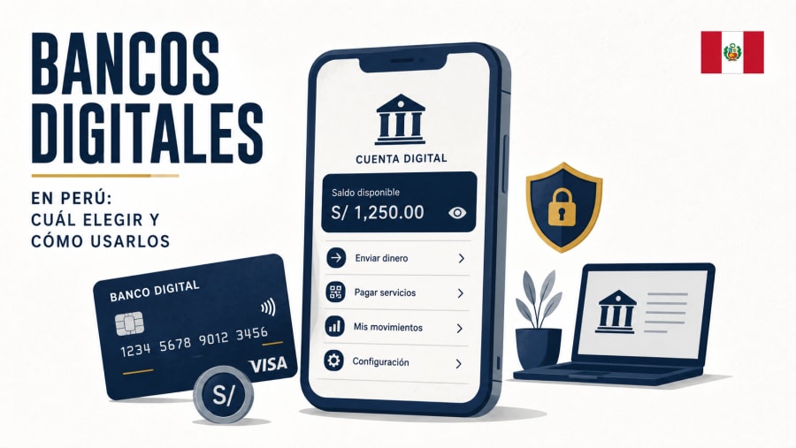 Bancos digitales en Perú: cuál elegir y cómo usarlos