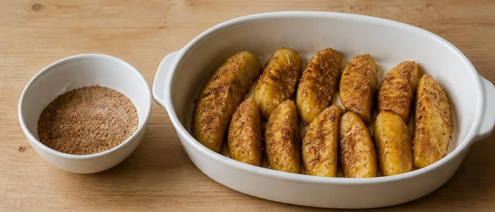 Ofengebackene Karamell-Ananas mit Kokosmilch – Zubereitung Schritt für Schritt – Ananas vorbereiten