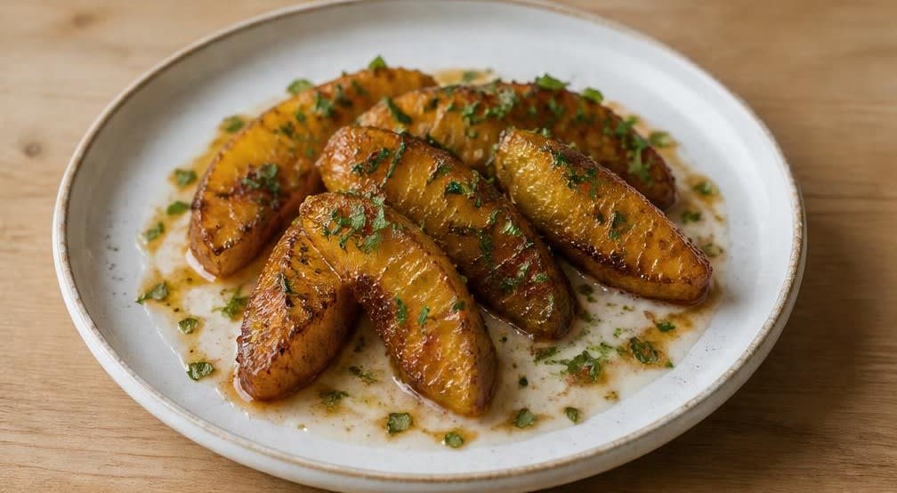 Ofengebackene Karamell-Ananas mit Kokosmilch – Zubereitung Schritt für Schritt – Anrichten
