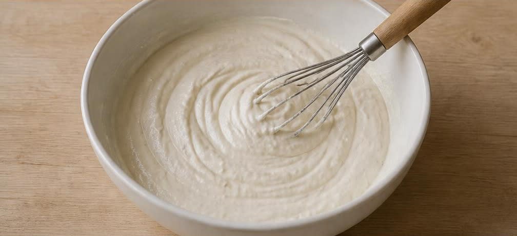 Österreichischer Kräutertopfen auf Roggenbrot – Zubereitung Schritt für Schritt – Topfen-Basis herstellen