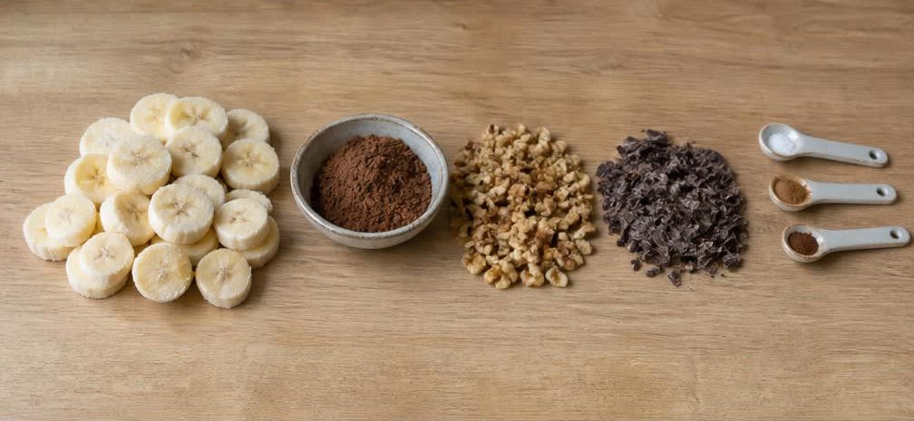 Cremiges Schoko-Bananeneis mit Walnüssen – Zutaten