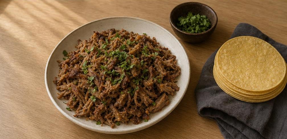 Zarte Mexikanische Carnitas aus dem Sud – Zubereitung Schritt für Schritt – Anrichten