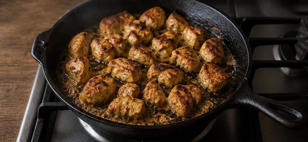 Chicken Tikka Masala aus unbehandeltem Hähnchen – Zubereitung Schritt für Schritt – Hähnchen anbraten