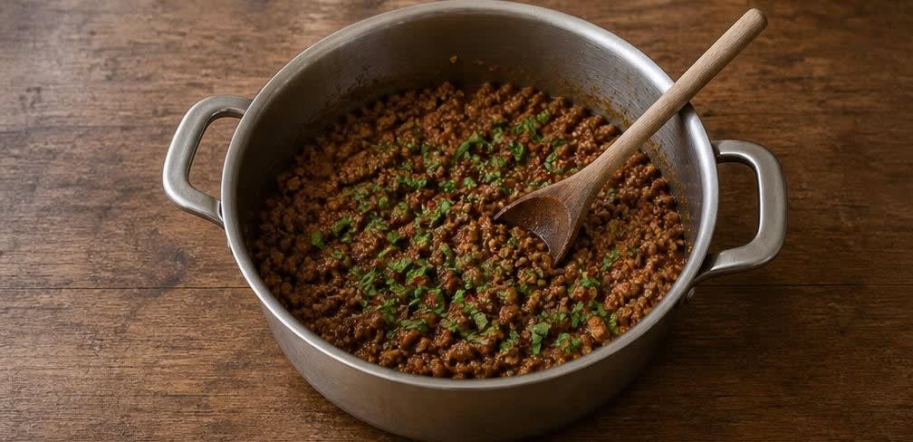 Lasagne mit Béchamel aus nicht homogenisierter Milch – Zubereitung Schritt für Schritt – Ragù vorbereiten