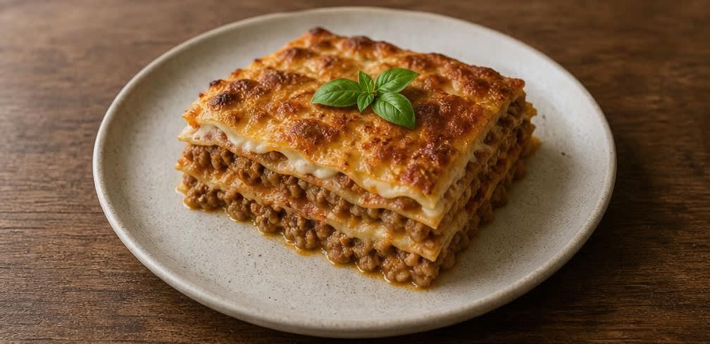Lasagne mit Béchamel aus nicht homogenisierter Milch – Zubereitung Schritt für Schritt – Anrichten