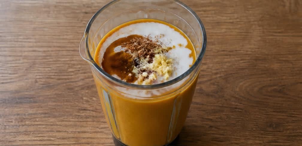 Brasilianischer Kürbis-Pudding mit Ahornsirup und Paranüssen – Zubereitung Schritt für Schritt – Kürbis-Püree herstellen