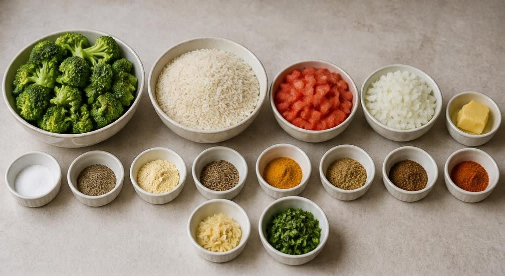 Indisches Brokkoli-Sabzi mit rohem Senfmehl – Zutaten