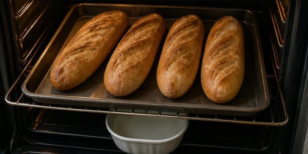 Vietnamesisches Bánh Mì mit frisch gebackenem Baguette – Zubereitung Schritt für Schritt – Baguettes backen