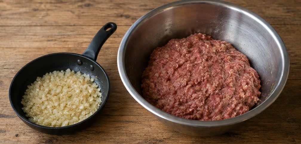 Königsberger Klopse aus grob gewolftem Fleisch – Zubereitung Schritt für Schritt – Klopsmasse herstellen