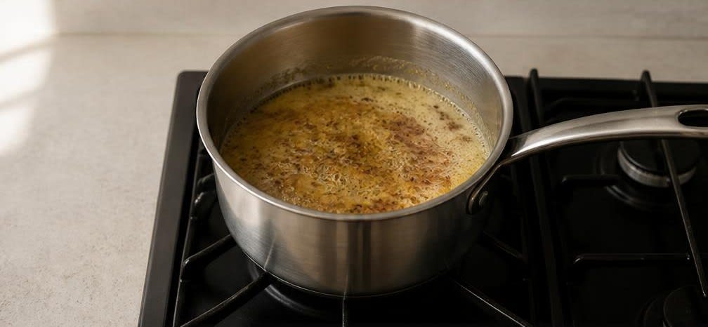 Pochierte Eier auf Vollkornbrot mit Brokkoli und brauner Senfbutter – Zubereitung Schritt für Schritt – Senfbutter herstellen