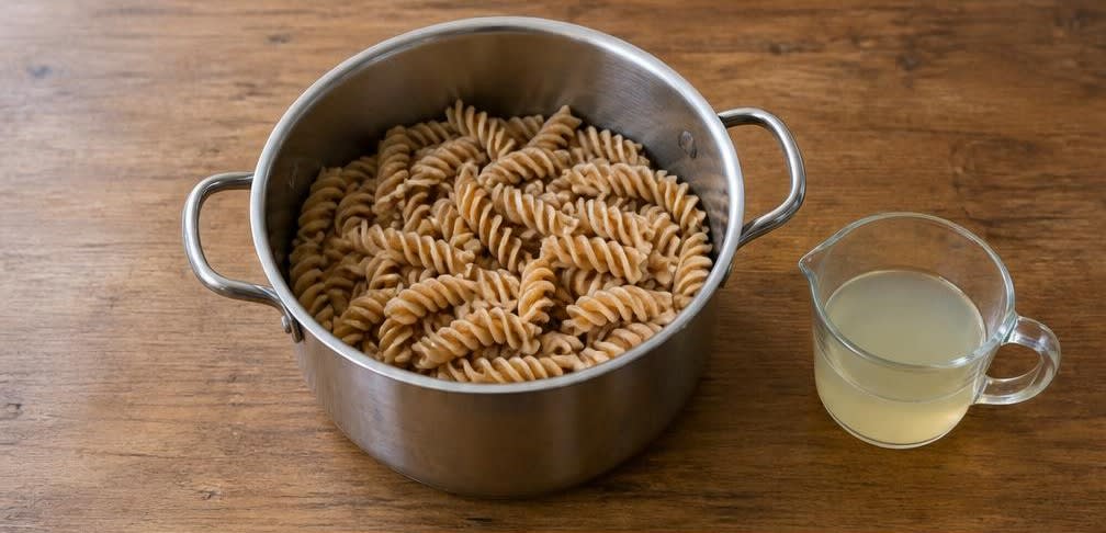 Spanische Puten-Zucchini-Pfanne mit Vollkornnudeln – Zubereitung Schritt für Schritt – Nudeln kochen