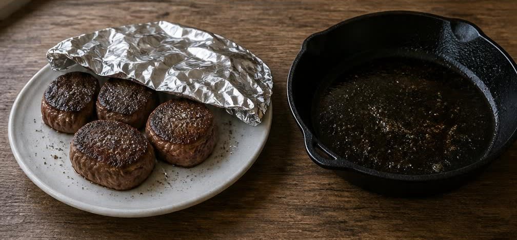 Zartes Rinderfilet mit cremig-nussiger Hirse und glasierten Karotten – Zubereitung Schritt für Schritt – Rinderfilet ruhen lassen