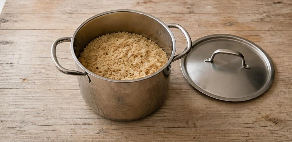 Asiatische Putenbrust mit gedünstetem Spinat und Vollkornreis – Zubereitung Schritt für Schritt – Reis kochen
