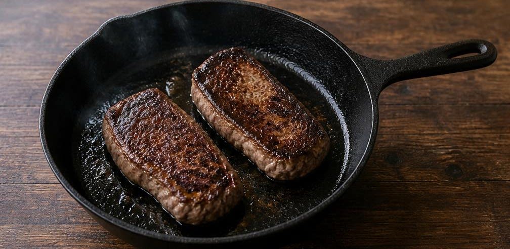 Saftiges Sirloin-Steak mit Paprika-Kartoffel-Pfanne – Zubereitung Schritt für Schritt – Steaks scharf anbraten