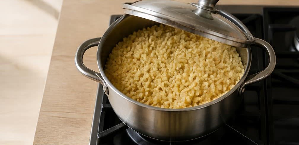 Spanische Putenbrust-Pfanne mit Grünen Bohnen und Bulgur – Zubereitung Schritt für Schritt – Bulgur kochen
