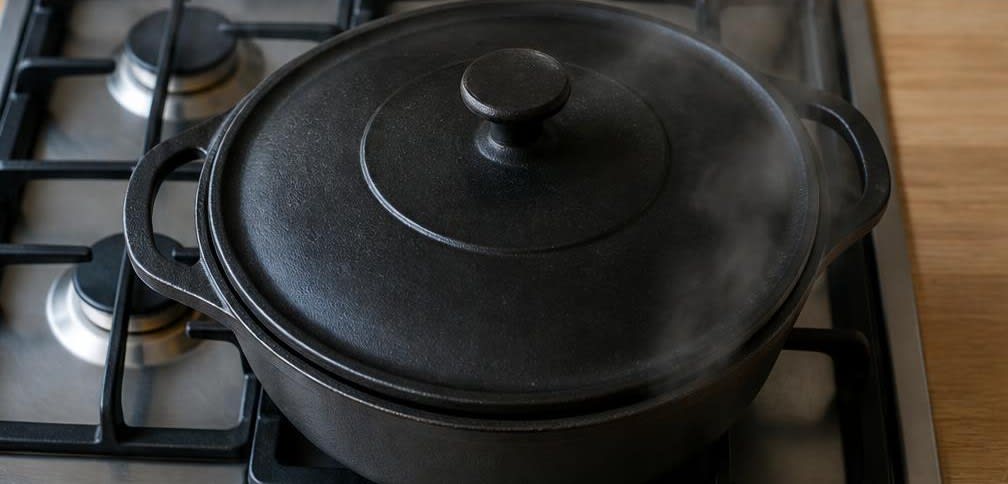 Geschmorte Rinderoberschale mit Champignons und Vollkornreis – Zubereitung Schritt für Schritt – Fleisch schmoren