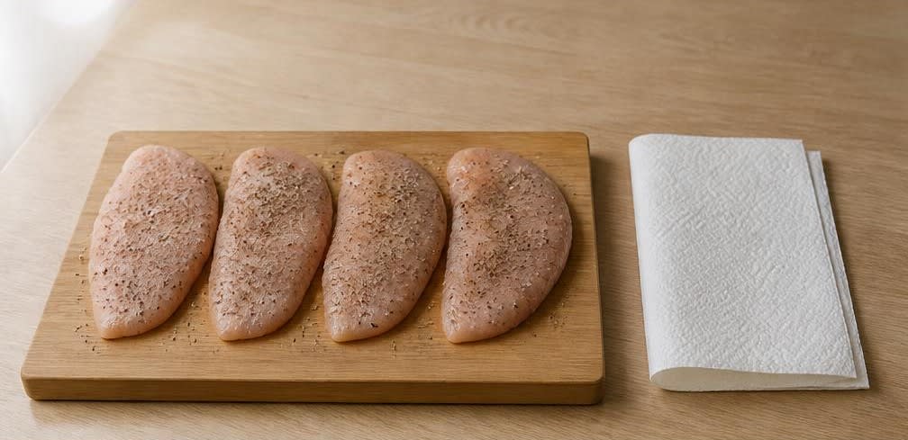 Putenbrust mit Tomate und Mozzarella – Zubereitung Schritt für Schritt – Putenbrust vorbereiten