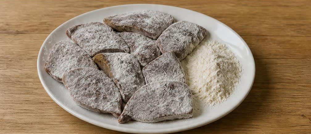 Klassische Rinderleber Berliner Art mit Apfel und Zwiebeln – Zubereitung Schritt für Schritt – Leber vorbereiten