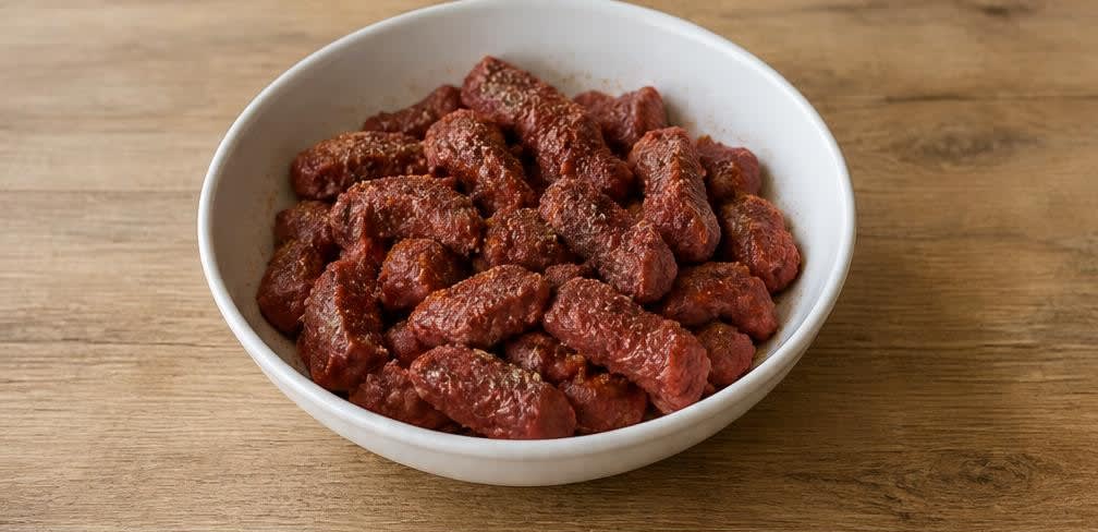 Rinderfilet-Bowl mit Brokkoli und Vollkornreis – Zubereitung Schritt für Schritt – Rinderfilet würzen