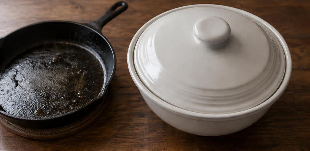 Marokkanische Lammkoteletts mit Zucchini auf aromatisiertem Couscous – Zubereitung Schritt für Schritt – Couscous quellen lassen