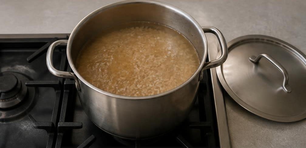 Asiatisch gedämpfter Kabeljau mit Brokkoli und Vollkornreis – Zubereitung Schritt für Schritt – Reis kochen