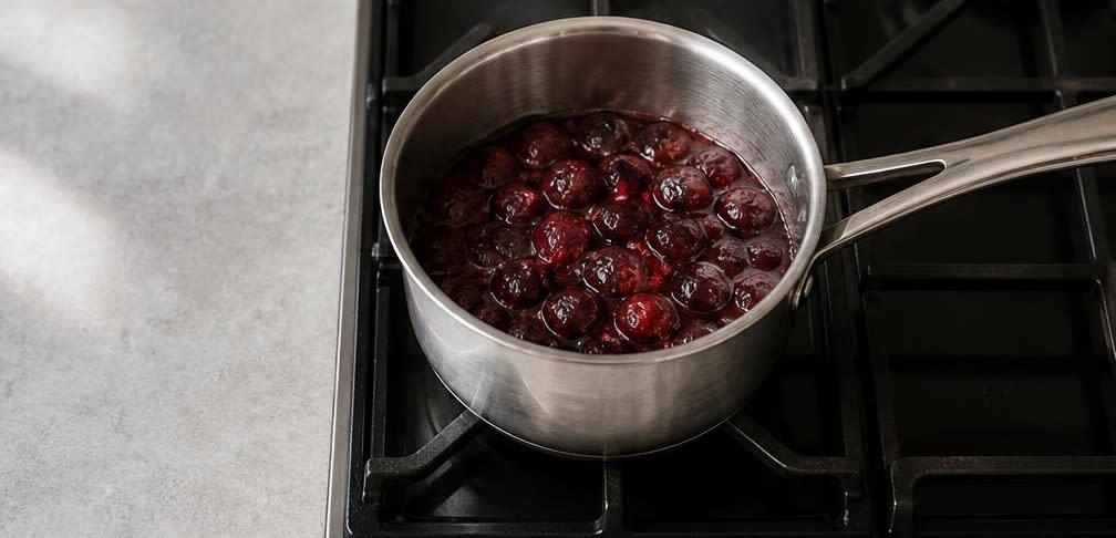 Süßer Amaranth-Pudding mit Kirschen – Zubereitung Schritt für Schritt – Kirschkompott herstellen