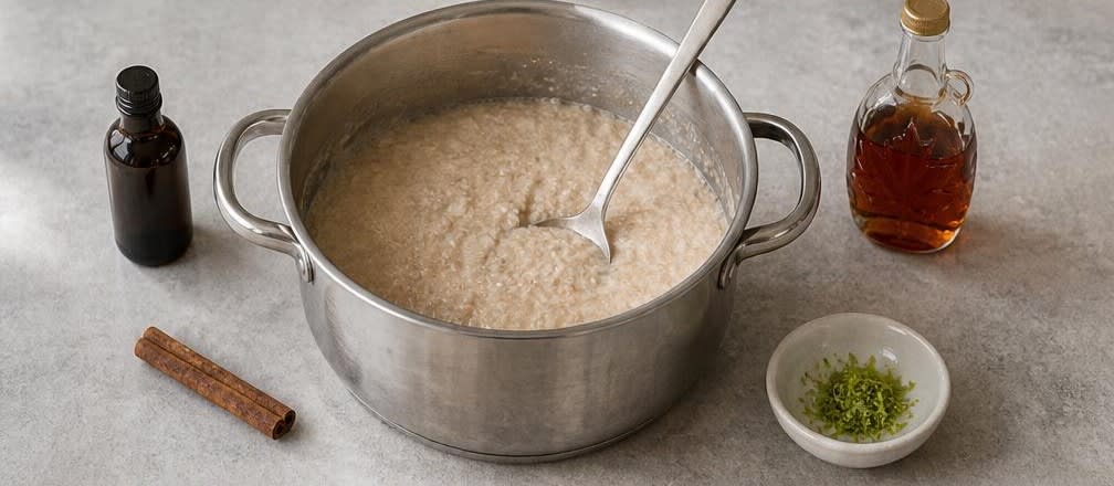 Süßer Amaranth-Pudding mit Kirschen – Zubereitung Schritt für Schritt – Pudding verfeinern