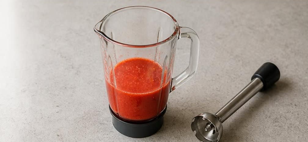 Spanisches Erdbeer-Zitronen-Granité – Zubereitung Schritt für Schritt – Erdbeerpüree herstellen