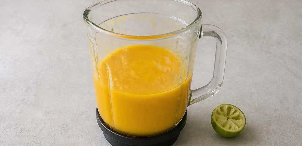Mango-Sorbet mit Limette – Zubereitung Schritt für Schritt – Mangopüree herstellen