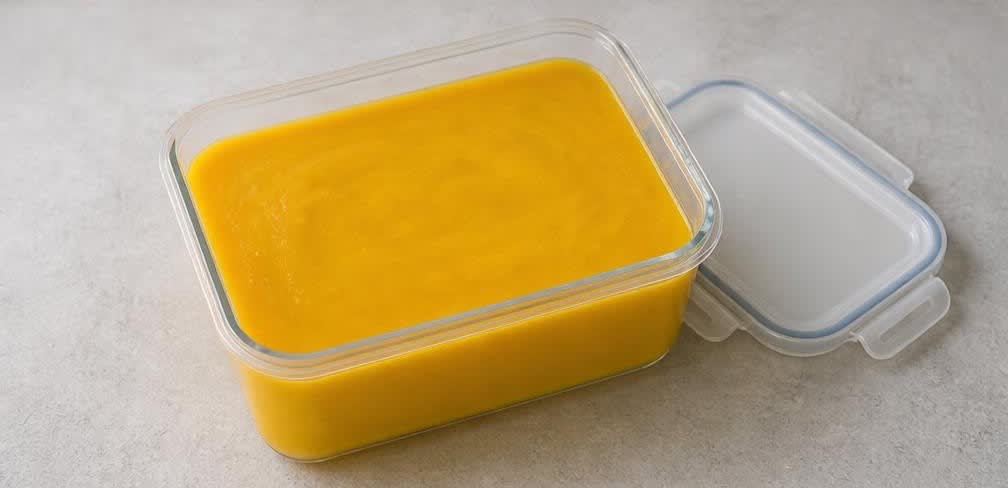 Mango-Sorbet mit Limette – Zubereitung Schritt für Schritt – Sorbet einfrieren