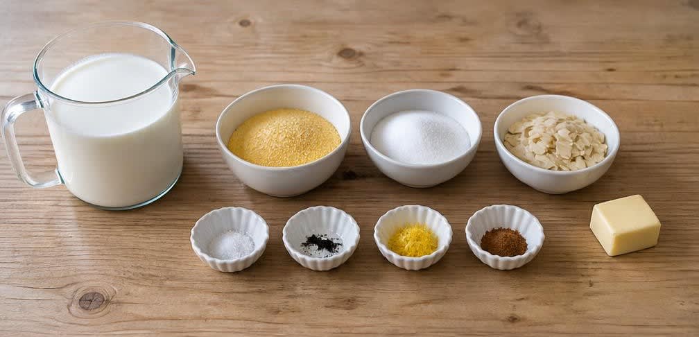 Süße Schnitte von der Mandel-Polenta – Zutaten