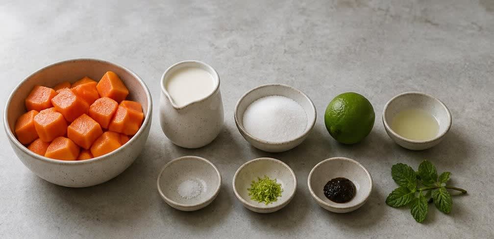 Creme de Papaya (Brasilianische Papaya-Creme mit Schlagsahne) – Zutaten