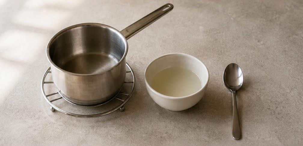 Melonen-Granité mit Limette – Zubereitung Schritt für Schritt – Zuckersirup herstellen
