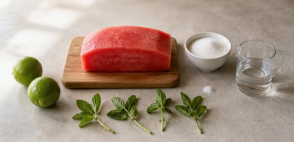 Melonen-Granité mit Limette – Zutaten