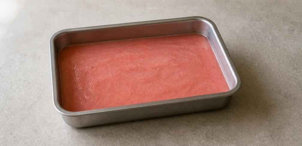Melonen-Granité mit Limette – Zubereitung Schritt für Schritt – Granité anfrieren