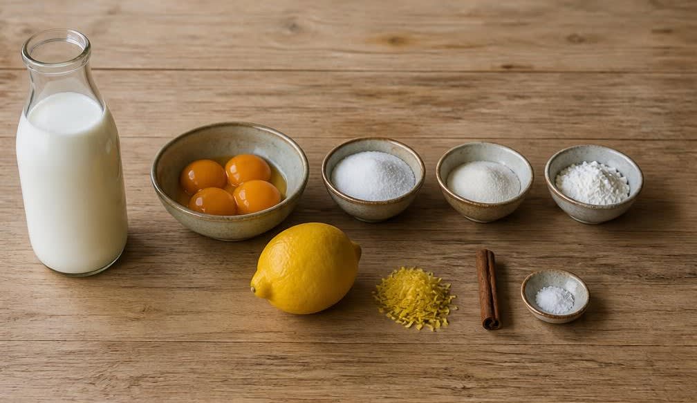 Crema Catalana mit Zitrone und feiner Zimtnote – Zutaten