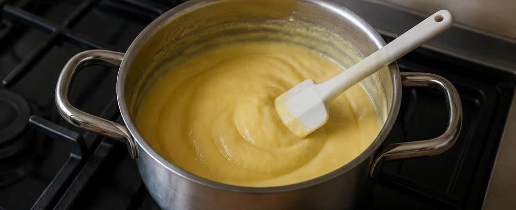 Crema Catalana mit Zitrone und feiner Zimtnote – Zubereitung Schritt für Schritt – Creme kochen