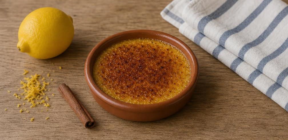 Crema Catalana mit Zitrone und feiner Zimtnote – Zubereitung Schritt für Schritt – Anrichten