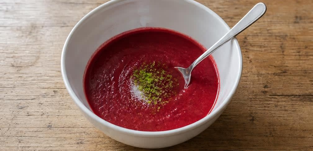 Klassisches Himbeer-Sorbet mit Limette – Zubereitung Schritt für Schritt – Masse würzen