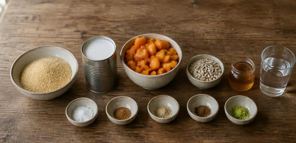Mexikanischer Amaranth-Brei mit Aprikosen und Sonnenblumenkernen – Zutaten