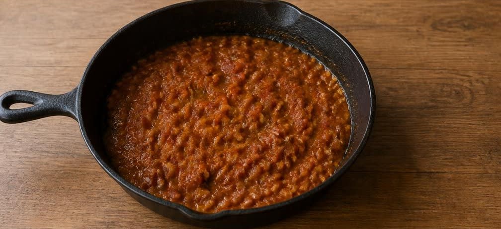 Indisches Frühstücks-Taco: Würziger Paneer und Spinat auf Maistortilla – Zubereitung Schritt für Schritt – Würzige Masala-Basis köcheln