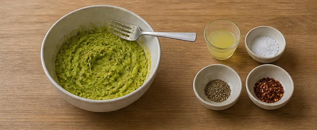 Süßkartoffel-Toast mit Avocado und Sesamsamen – Zubereitung Schritt für Schritt – Avocadostampf herstellen